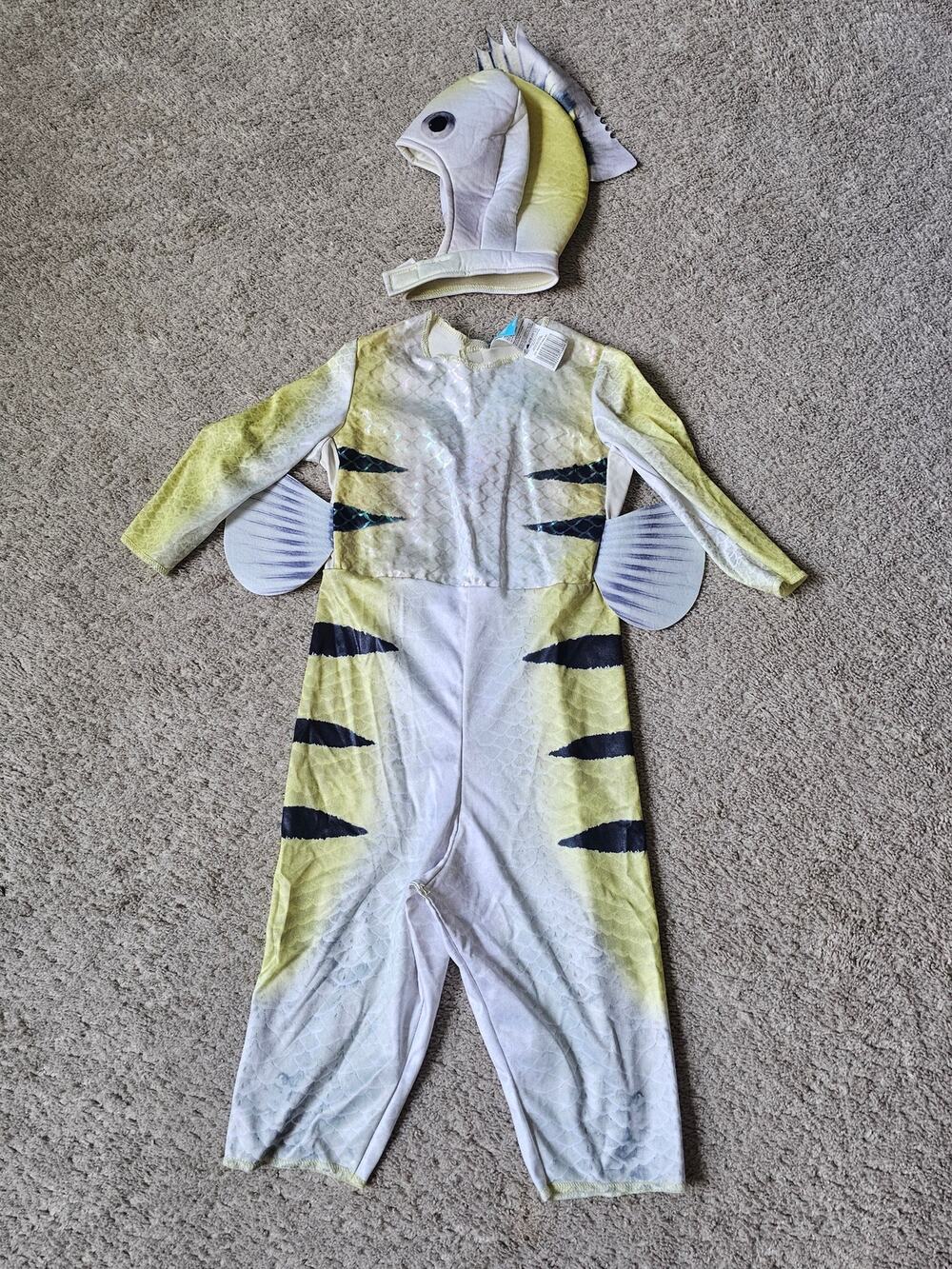 Flounder The Little Mermaid Toddler Halloween Costume 2 Piece Size 2T